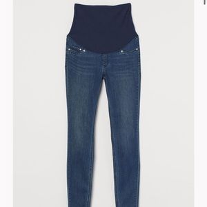 H&M MAMA Super Skinny Jeans Maternity Jeans Dark Denim